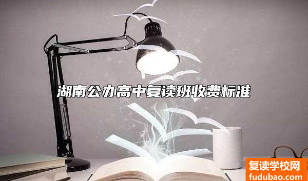 湖南公办高中复读班收费标准