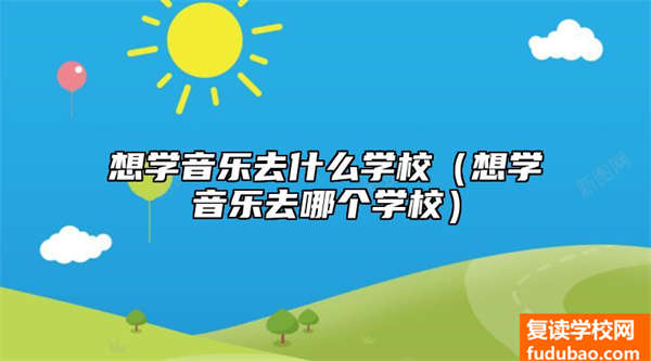 要学音乐去哪些学校（要学音乐去哪一个学校）