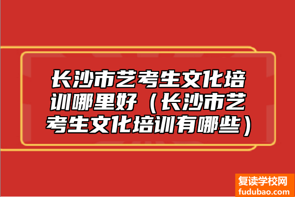 长沙市艺术考生文化培训哪家好（长沙市艺术考生文化培训有什么）