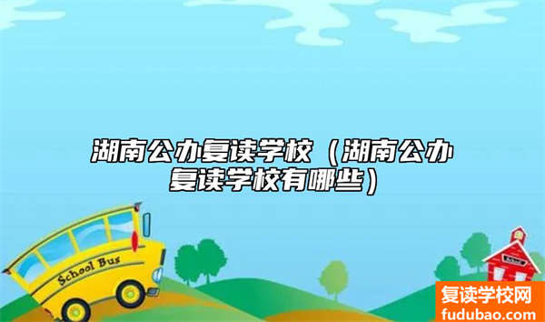 湖南公办复读学校有什么学校（湖南公办复读学校有什么）