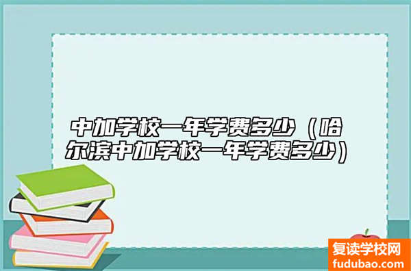 中加学校学费一年要多少（哈尔滨中加学校一年学费）